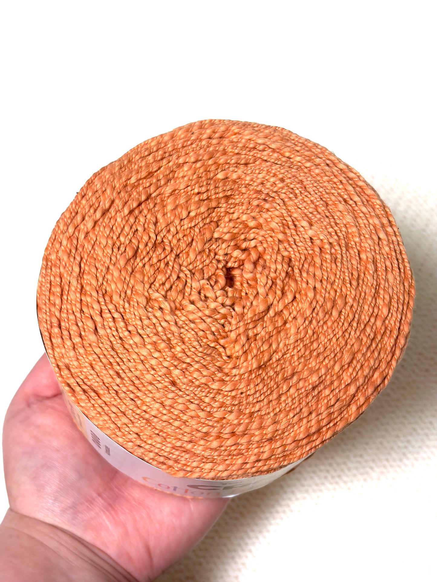 240g CARON Cotton Ripple Cakes Yarn : Colour Clay Pot 100% Cotton - 1 cake