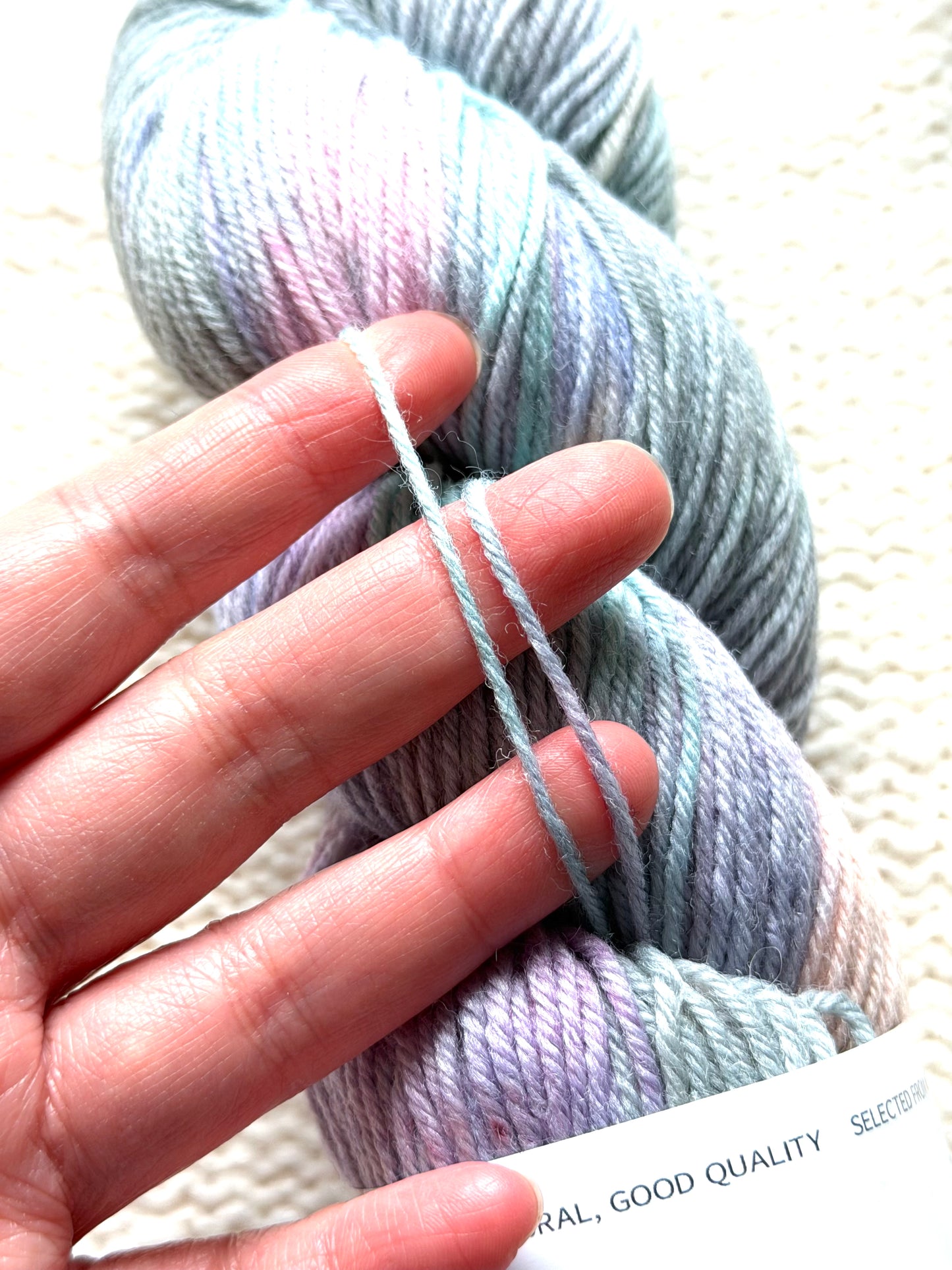 1 Skein x 100g Cashmere Wool Blend Gradient yarn : 03 Lavender Seafoam