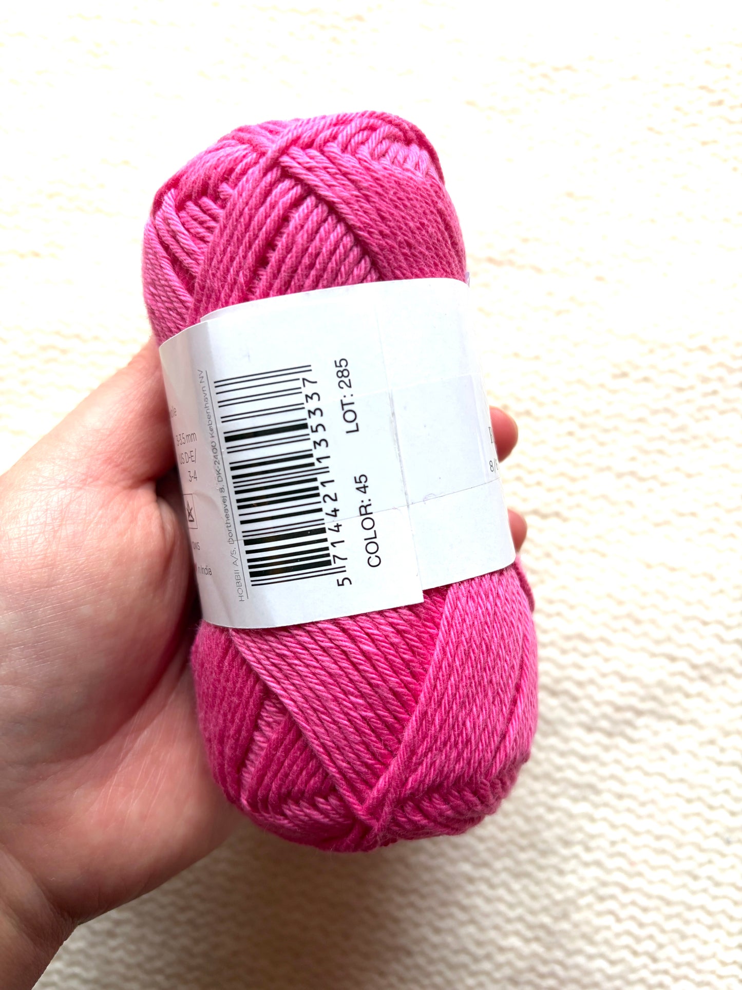 5 balls x 50g Hobbii : Rainbow Cotton Yarn 8/6 Color Pack 08A : 100% Cotton