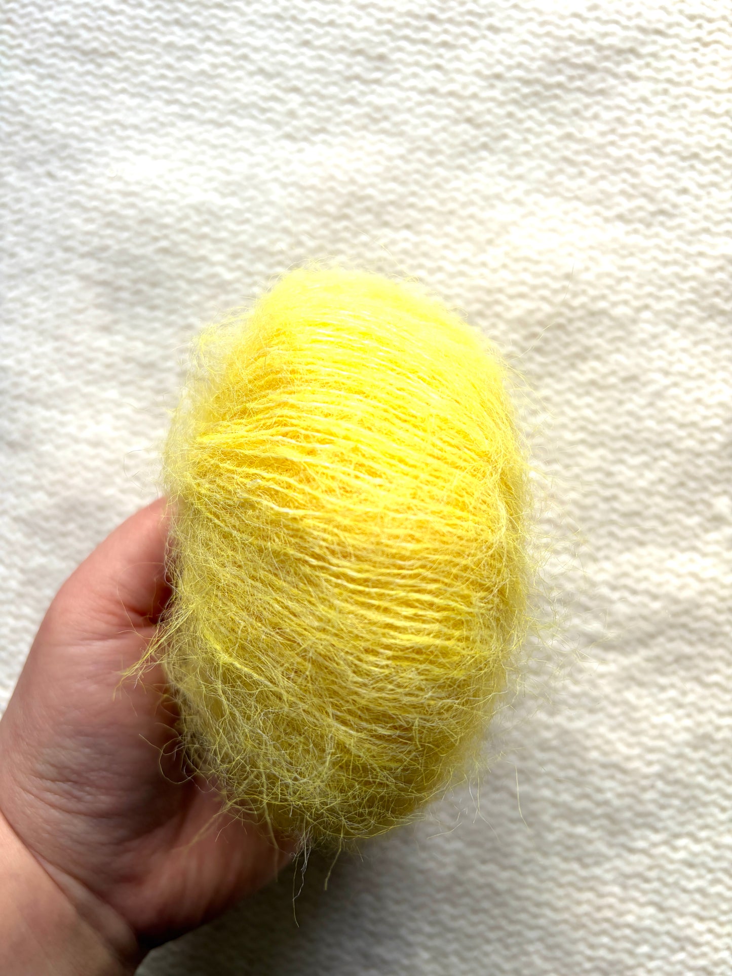 6 balls x 25g Alpaca Mohair yarn : Mohair + Alpaca + Acrylic : 12 Sunflower