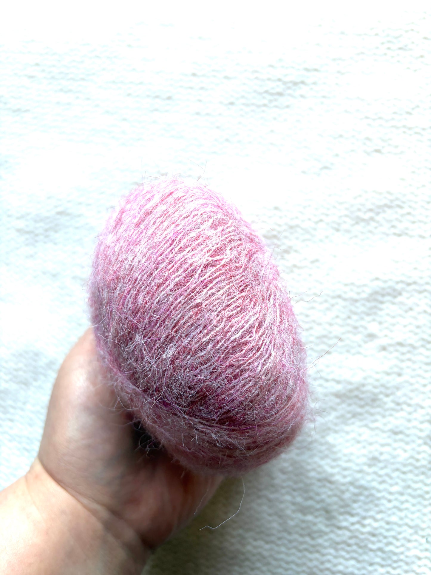 5 balls x 25g Alpaca Mohair yarn : Mohair + Alpaca + Acrylic : 19 Romantic Pink