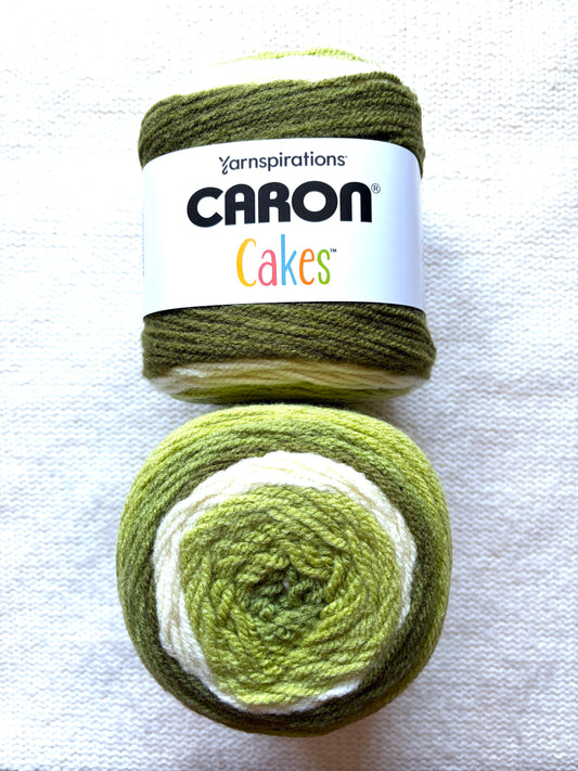 Caron Cakes Self Striping Aran Yarn 200g : Wool Blend : Pistachio - 1 cake