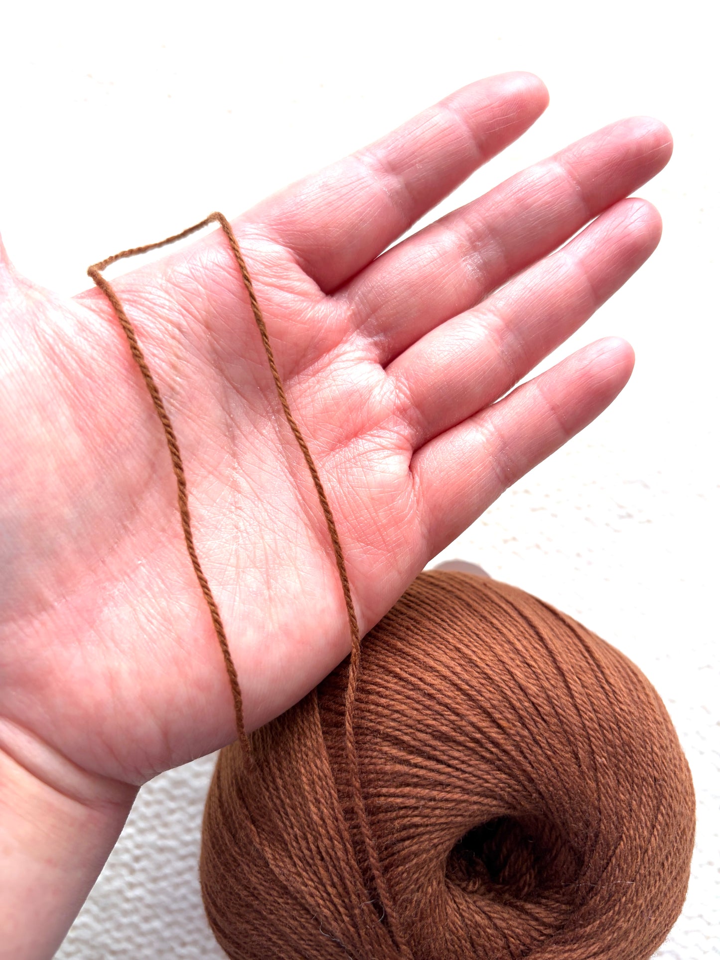 3 balls x 50g Cashmere yarn : 100% Cashmere : 19 Russet Brown