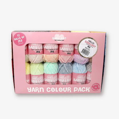 Hello Baby Love 12 Ball Yarn Pack - PASTEL