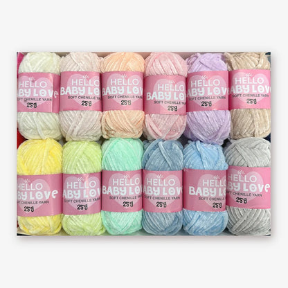 Hello Baby Love 12 Ball Yarn Pack - PASTEL
