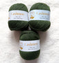 3 balls x 50g Cashmere Ultra Soft Yarn : 80% Cashmere : 21 Forest Pine