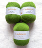 3 balls x 50g Cashmere Ultra Soft Yarn : 80% Cashmere : 26 Fresh Leaf