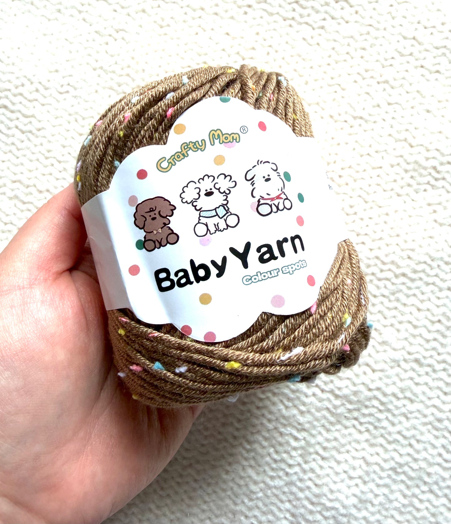 5 balls x 50g Cashmere Silk yarn : 20% Cashmere + 50% Silk : 09 Funfetti Brownie