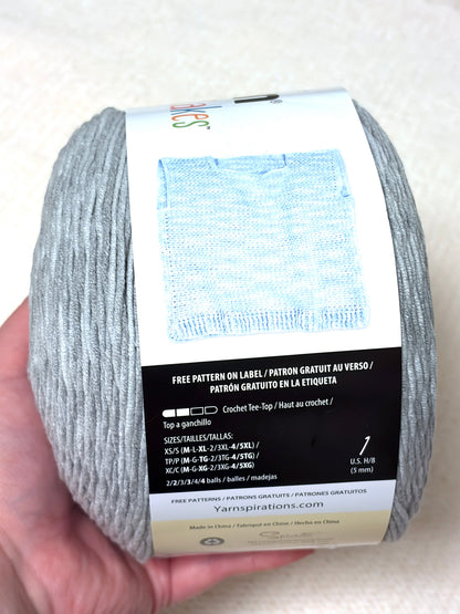 250g CARON Cotton Angel Cakes Yarn : Pepper : Cotton Blend - 1 cake