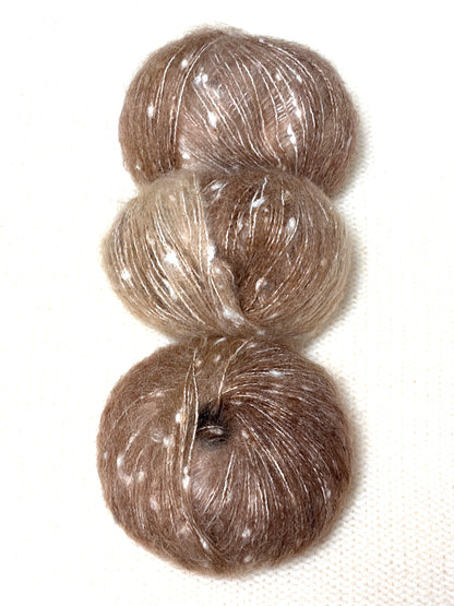 3 balls x 50g Mohair yarn : Gradient  Multicolour : 21