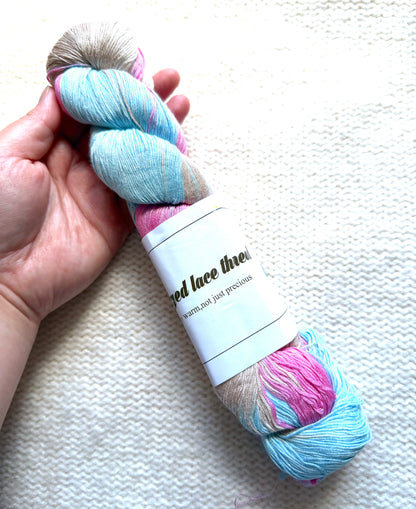 1 Skein x 100g Silk Wool Blend Gradient yarn : 08 Wildflower Meadow