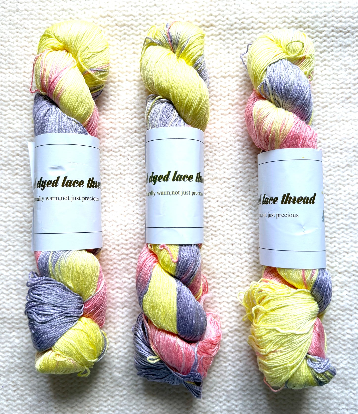1 Skein x 100g Silk Wool Blend Gradient yarn : 06 Pastel Bouquet