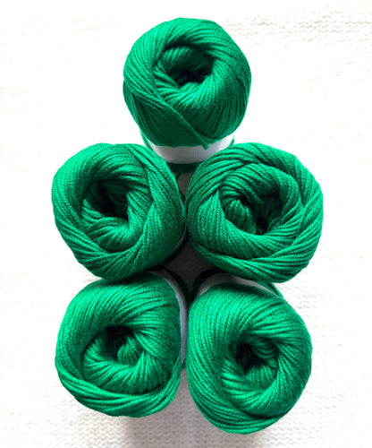 5 balls x 50g Cashmere Silk yarn : 60% Cashmere + 40% Silk : 71 Imperial Jade