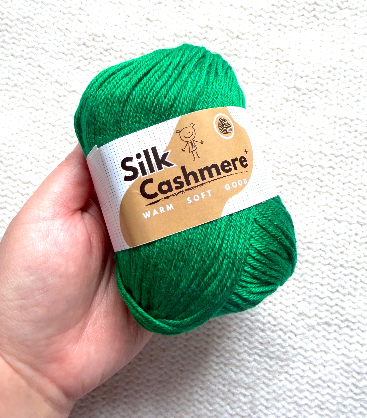 5 balls x 50g Cashmere Silk yarn : 60% Cashmere + 40% Silk : 71 Imperial Jade