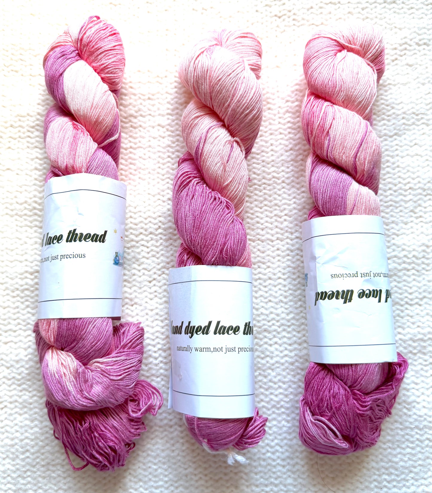 1 Skein x 100g Silk Wool Blend Gradient yarn : 04 Peony Garden