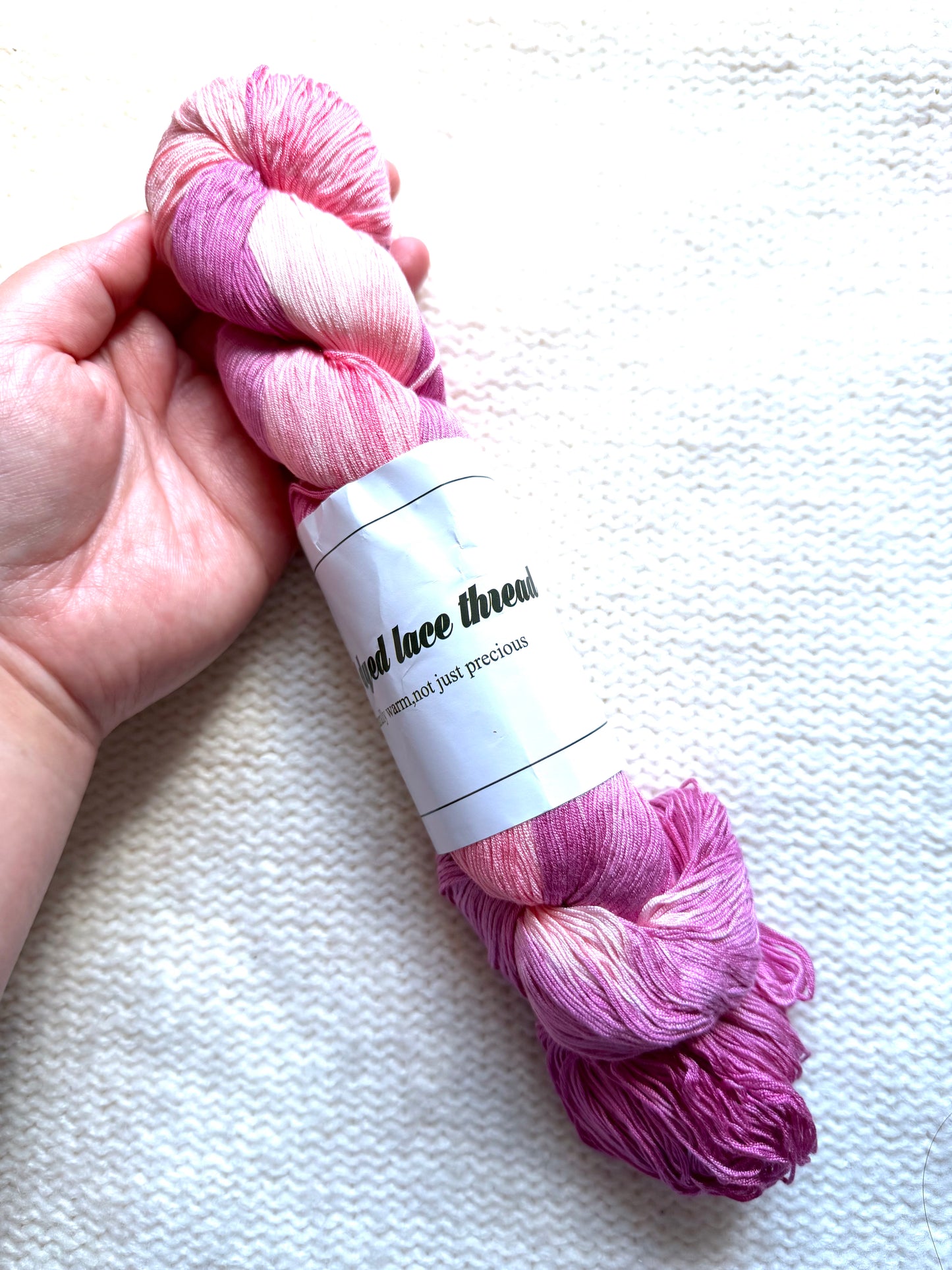 1 Skein x 100g Silk Wool Blend Gradient yarn : 04 Peony Garden