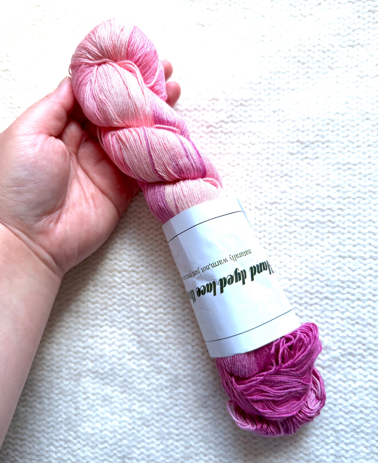 1 Skein x 100g Silk Wool Blend Gradient yarn : 04 Peony Garden