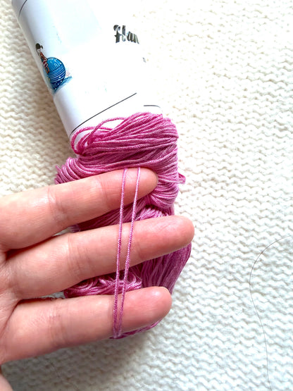1 Skein x 100g Silk Wool Blend Gradient yarn : 04 Peony Garden