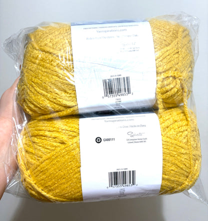 2 Balls x 255g Bernat Bounce Back Yarn Bulky Yarn : Ochre
