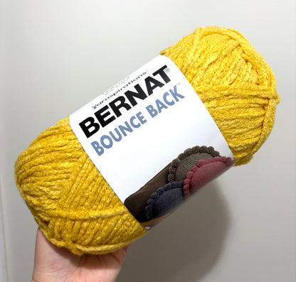 2 Balls x 255g Bernat Bounce Back Yarn Bulky Yarn : Ochre