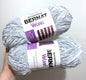 2 Balls x 300g Bernat Velvet Yarn Bulky Yarn : Misty Grey