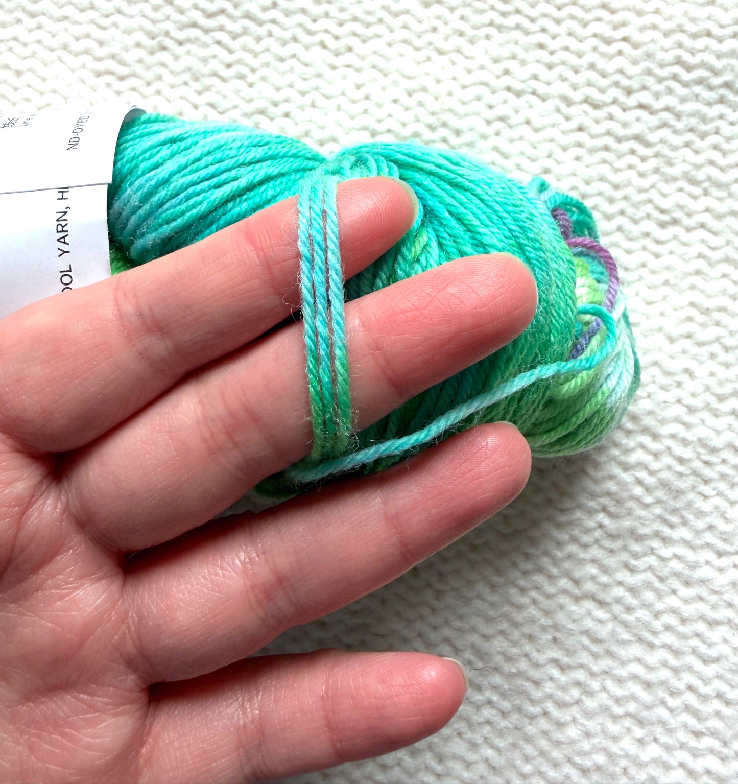 1 Skein x 100g Cashmere Wool Blend Gradient yarn : 16 Enchanted Lagoon