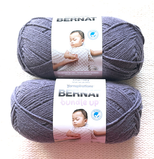 2 Balls x 140g Bernat Bundle Up Yarn Medium Yarn : Nighttime