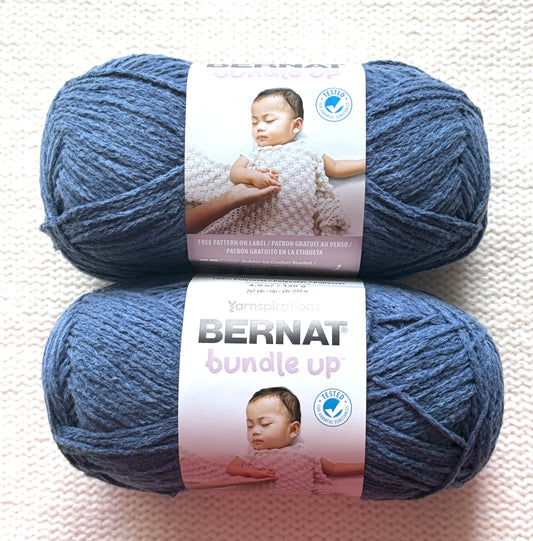 2 Balls x 140g Bernat Bundle Up Yarn Medium Yarn : Beluga