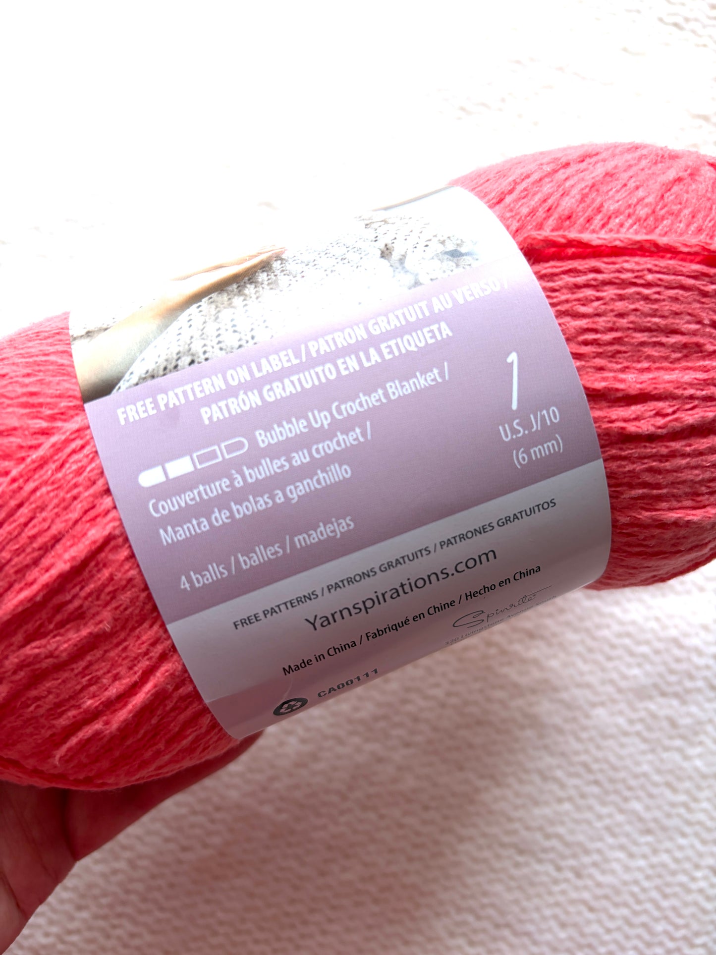 2 Balls x 140g Bernat Bundle Up Yarn Medium Yarn : Red Wagon