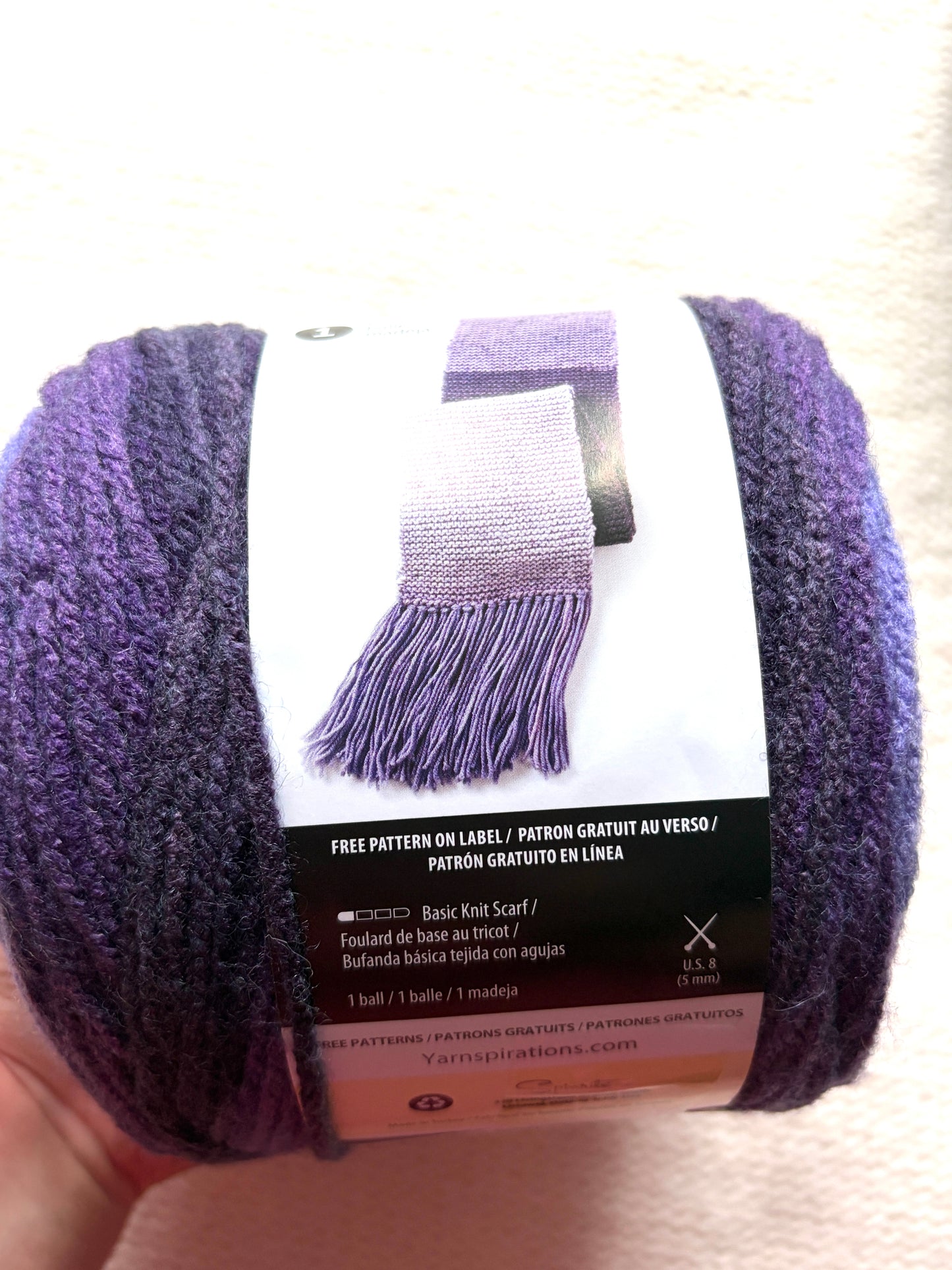 Caron Cakes Self Striping Aran Yarn 200g : Wool Blend : Bumbleberry - 1 cake