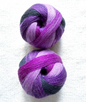 2 balls x 100g Gradient Wool Blend yarn : 70% Wool + Polyester : 08 Wild Violets