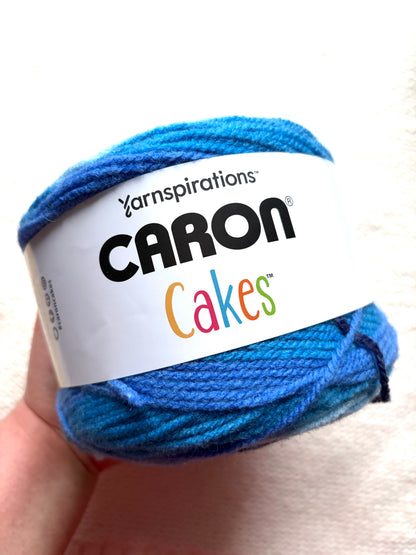 Caron Cakes Self Striping Aran Yarn 200g : Wool Blend : Blueberry Cheesecake - 1 cake