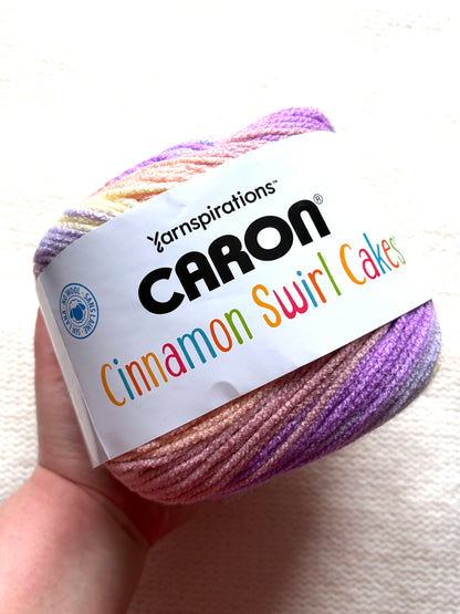 Caron Cinnamon Swirl Cakes Yarn 227g : Acrylic : Springtime - 1 cake
