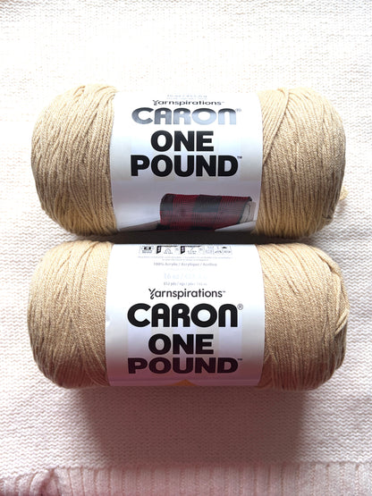 Caron One Pound Yarn 453.6g : Acrylic : Colour - Lace : 1 ball