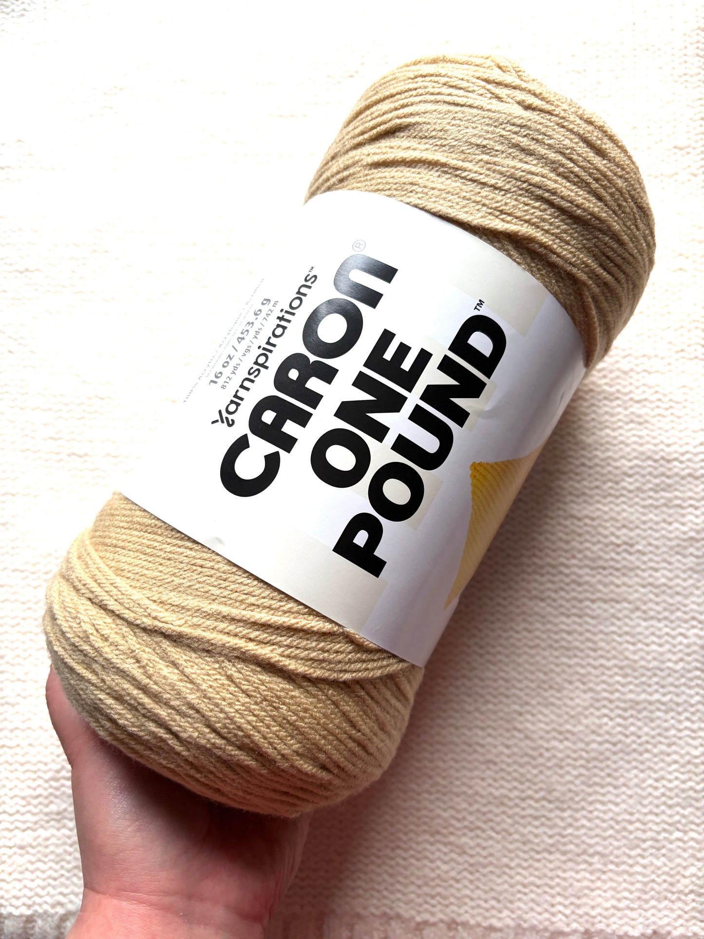 Caron One Pound Yarn 453.6g : Acrylic : Colour - Lace : 1 ball