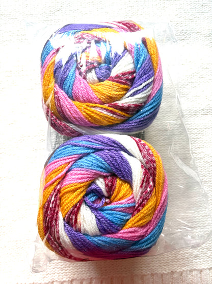 Caron Cinnamon Swirl Cakes Yarn 227g : Acrylic : Jellybeans - 1 cake