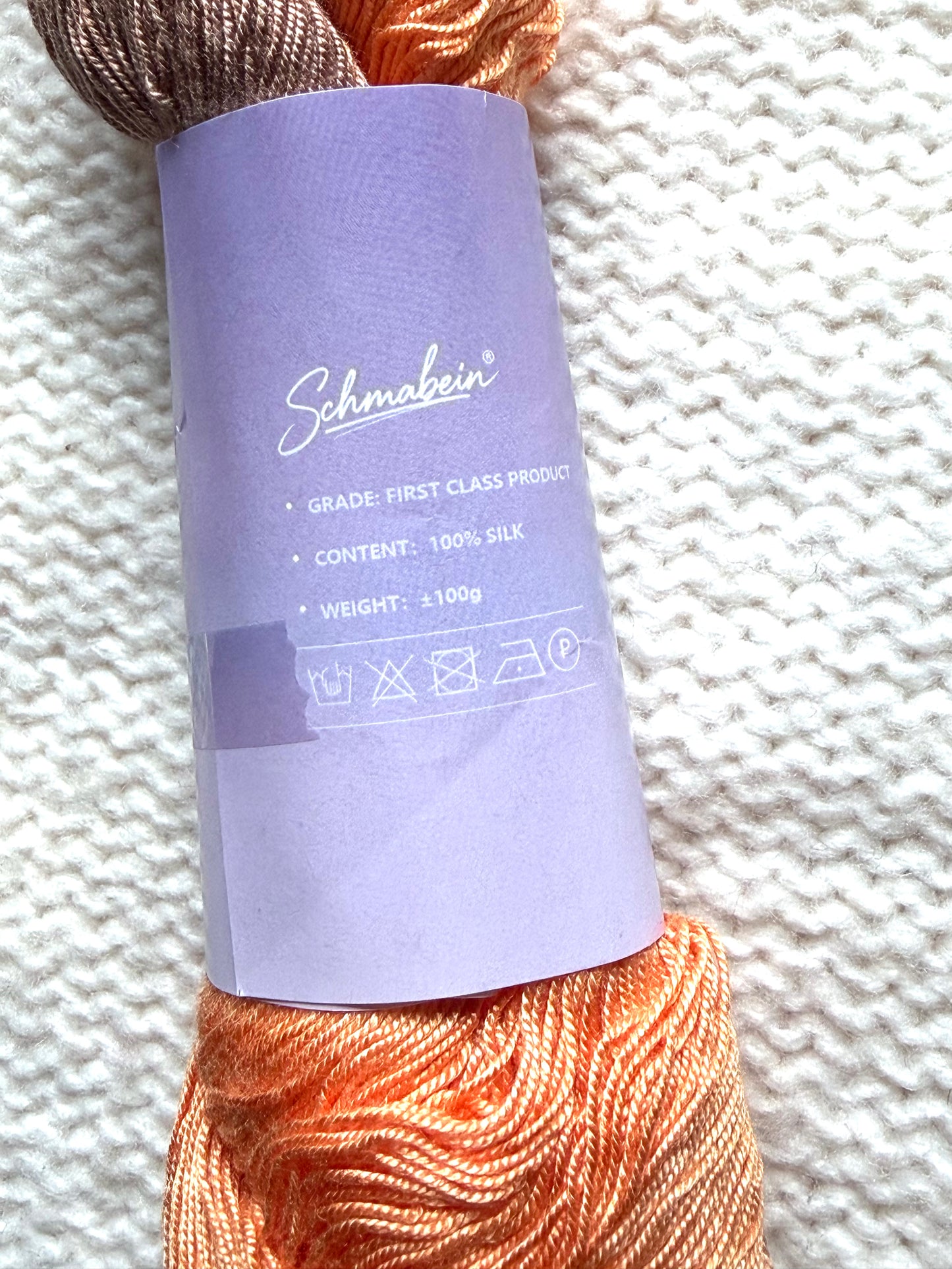 1 Skein x 100g 100% Silk Gradient yarn : Pure Silk : 05 Golden Hour Horizon