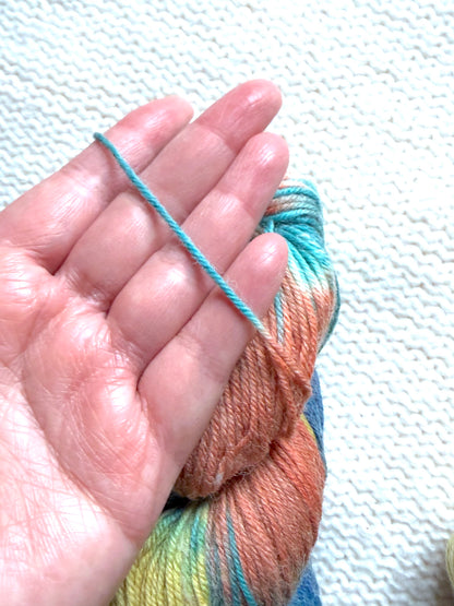 1 Skein x 100g Cashmere Wool Blend Gradient yarn : 14 Vintage Tapestry