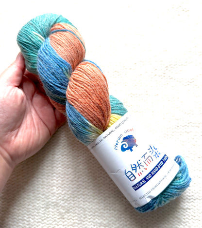 1 Skein x 100g Cashmere Wool Blend Gradient yarn : 14 Vintage Tapestry