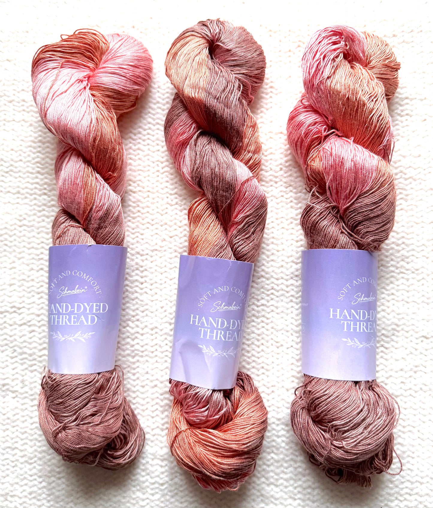 1 Skein x 100g 100% Silk Gradient yarn : Pure Silk : 04 Terracotta Sienna