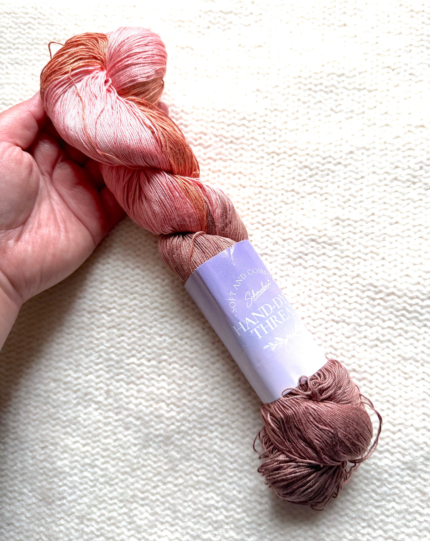 1 Skein x 100g 100% Silk Gradient yarn : Pure Silk : 04 Terracotta Sienna
