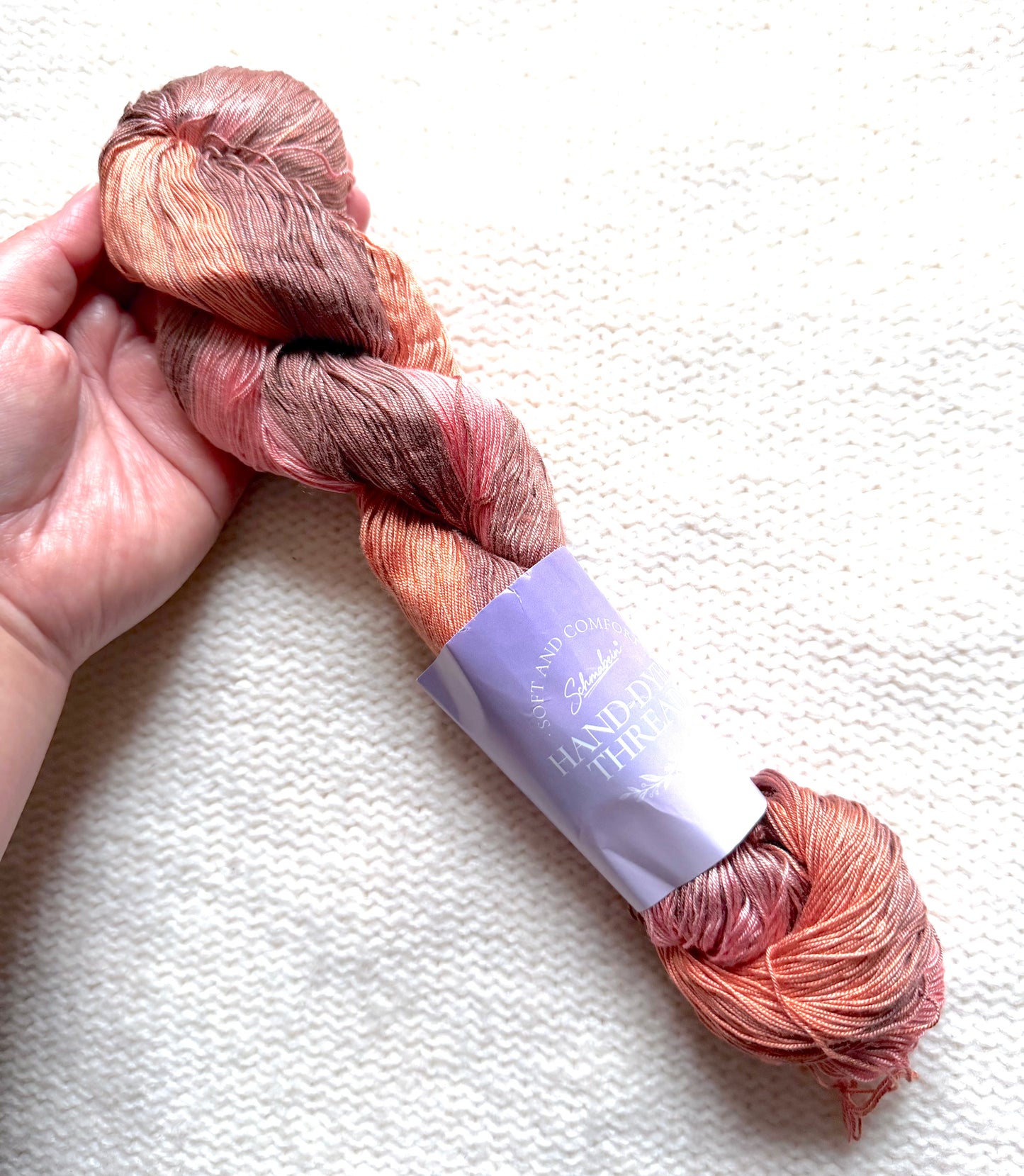 1 Skein x 100g 100% Silk Gradient yarn : Pure Silk : 04 Terracotta Sienna