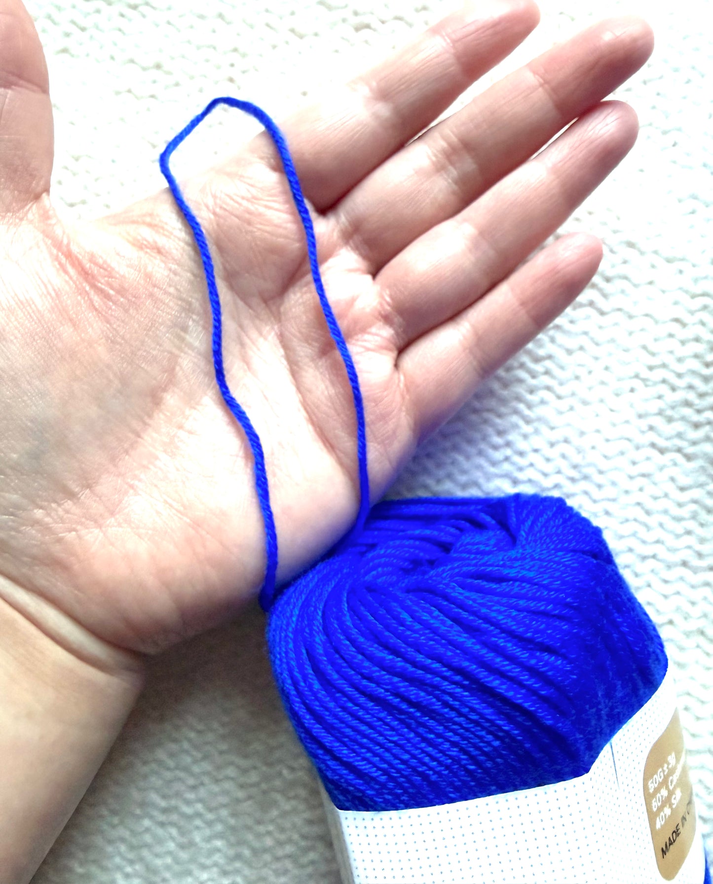 5 balls x 50g Cashmere Silk yarn : 60% Cashmere + 40% Silk : 28 Royal Sapphire