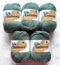 5 balls x 50g Cashmere Silk yarn : 60% Cashmere + 40% Silk : 67 Sage Green