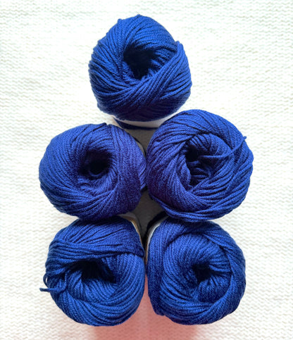 5 balls x 50g Cashmere Silk yarn : 60% Cashmere + 40% Silk : 39 Dark Navy