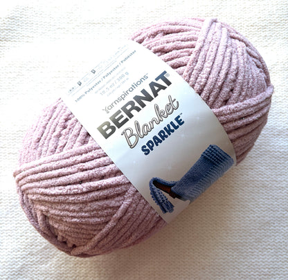 2 balls x Bernat Blanket Sparkle Yarn 300g : Fig