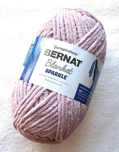 2 balls x Bernat Blanket Sparkle Yarn 300g : Fig