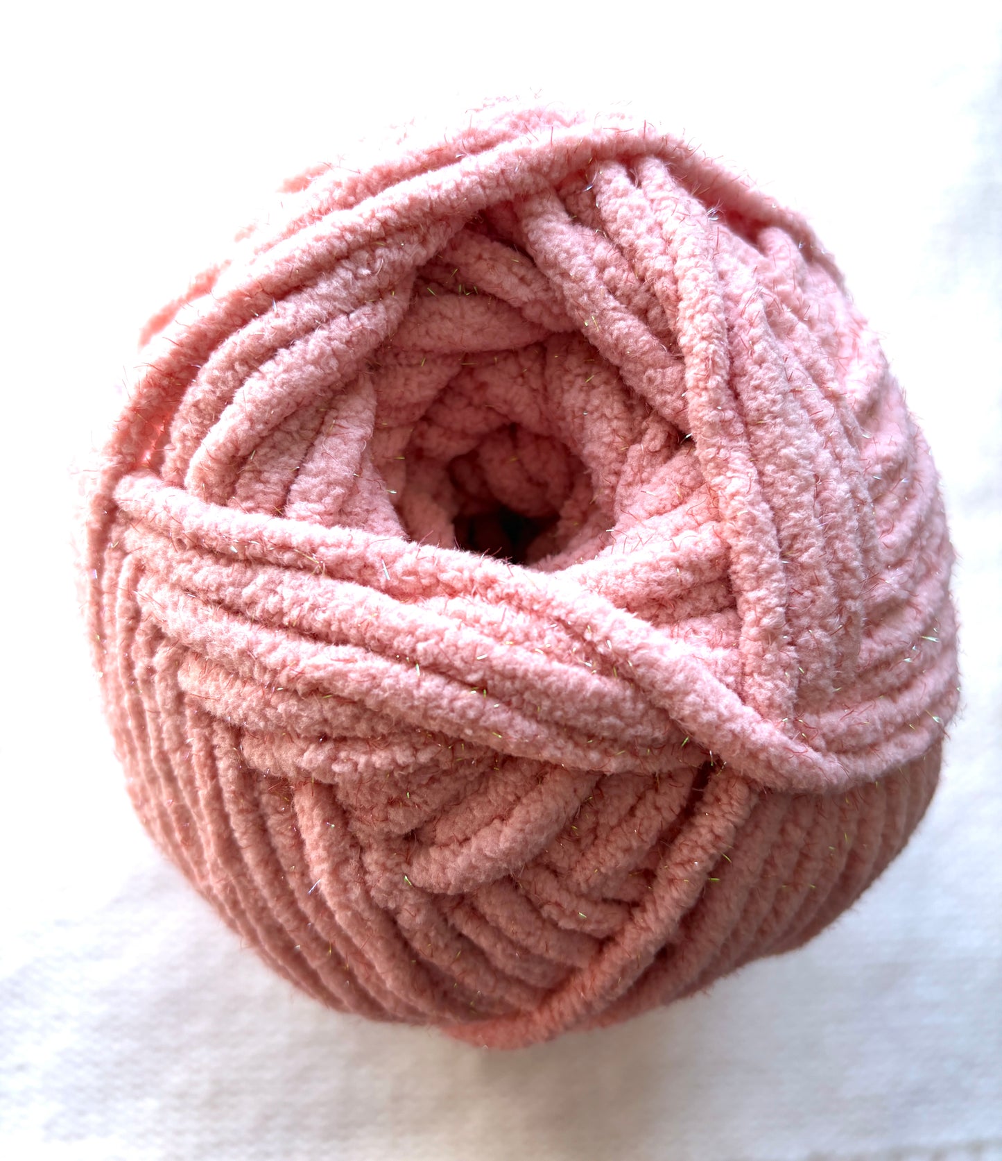 2 balls x Bernat Blanket Sparkle Yarn 300g : Sparkle Muted Coral