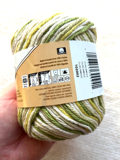 56.7g Lily Sugar 'n Cream Ombre Yarn - Guacamole : 100% Cotton (Copy)