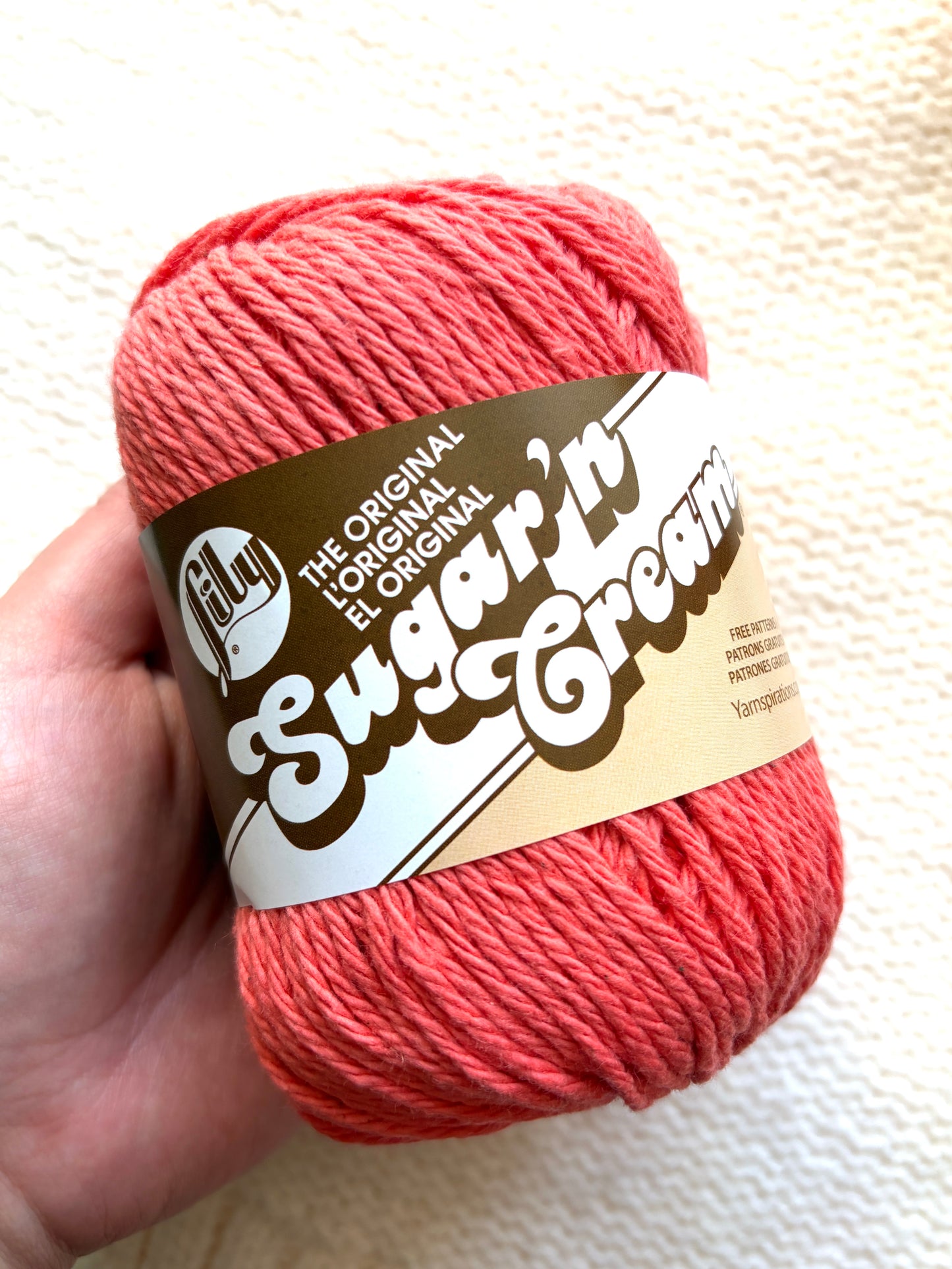 70.9g Lily Sugar 'n Cream The Original Yarn - Tangerine : 100% Cotton